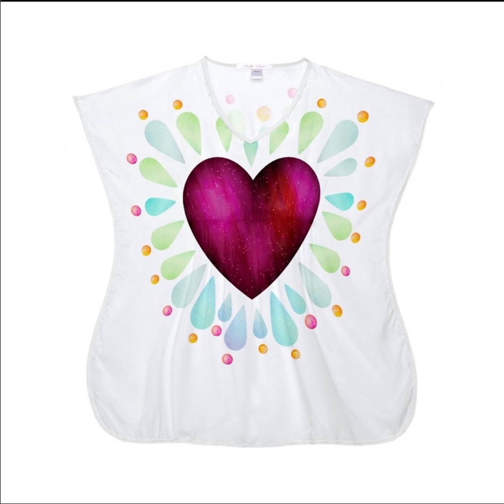 Ruby Heart Cover Up Kids Swimsuit